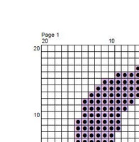 Libra Zodiac Sign Cross Stitch Pattern.