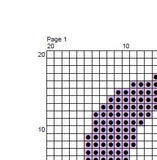 Libra Zodiac Sign Cross Stitch Pattern.