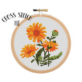 Marigold 6" Hoop Cross Stitch Kit