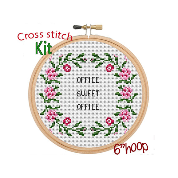 Counted сross stitch kit - Funny quote embroidery kit - DIY adult