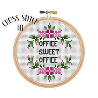 Office Sweet Office Cross Stitch Kit