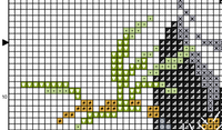 Panda Cross Stitch Pattern. Funny Bear PDF Pattern.