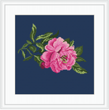 Peony Counted Cross Stitch Kit.