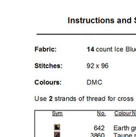 Special Lady Friend Cross Stitch Pattern. PDF Pattern.