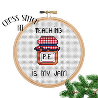 Teaching Is My Jam Cross Stitch Kit