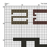 The Dude Abides Cross Stitch Pattern. PDF Pattern.