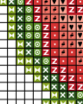 Red Tulips Cross Stitch Pattern.