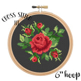 Victorian Roses 6" Hoop Cross Stitch Kit