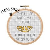 When Life Gives You Lemons Cross Stitch Kit