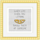 When Life Gives You Lemons Cross Stitch Kit