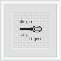 Whip It Whip It Good Cross Stitch Kit