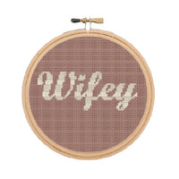 Wifey Cross Stitch Pattern