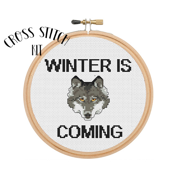 Winter Is Coming Cross Stitch Kit