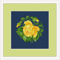 Yellow Rose Cross Stitch Kit