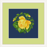 Yellow Rose Cross Stitch Kit